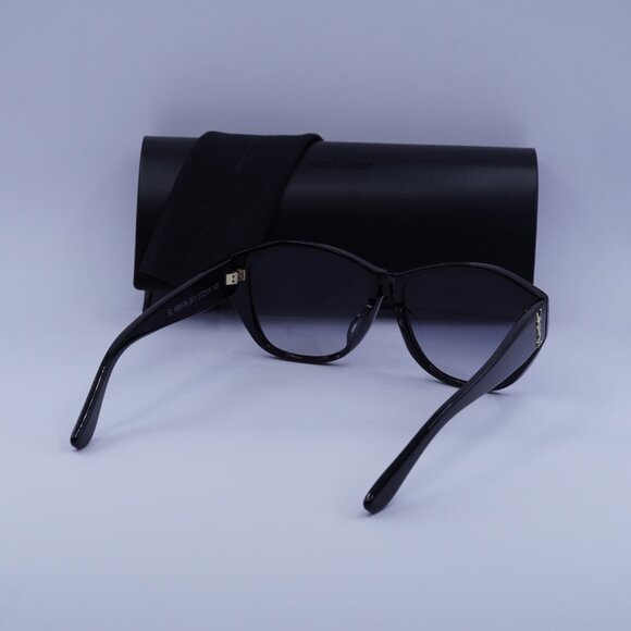 Saint Laurent SL M8/FN 001 Sunglasses Black Square Frame, Grey Gradient Lenses - Picture 11 of 11